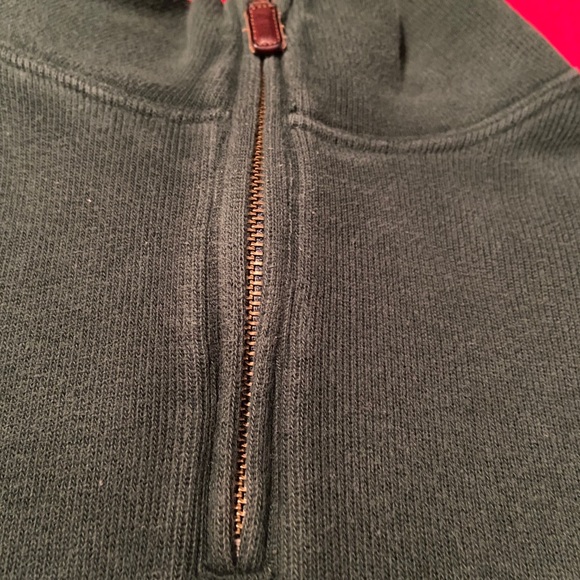 Polo Ralph Lauren XXL green L sleeve quarter zip - Picture 3 of 4